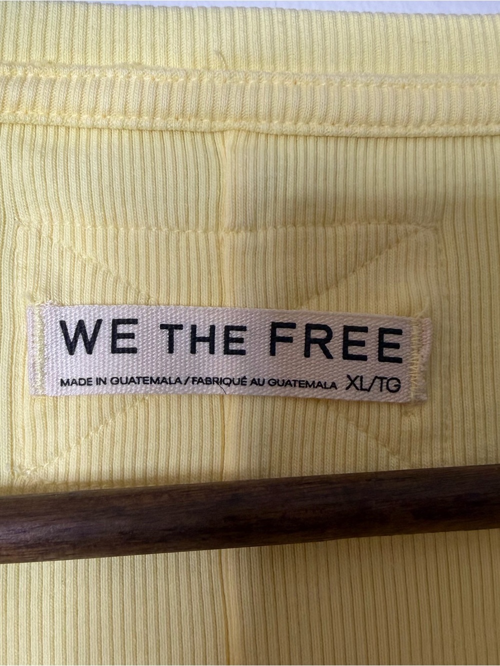 We the Free Yellow Short Sleeve Tee XL - Picture 3 of 4